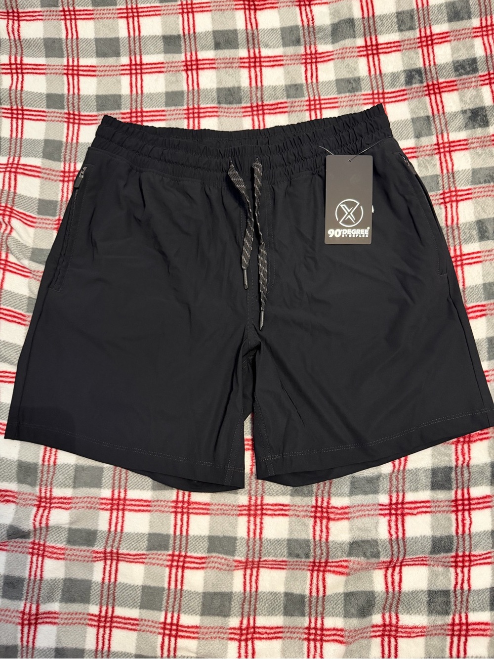 Reflex Men's Black Swim Hybrids with Drawstring